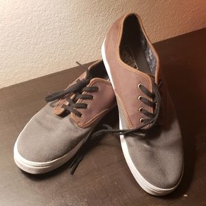 Grey & Brown Vans Authentic